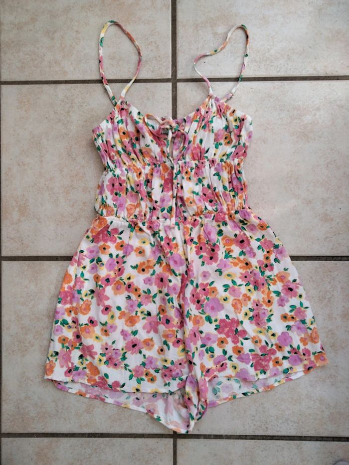 Combi-short fleurie