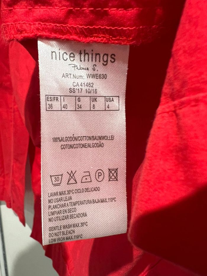 Nice things trench coat sans capuche Rouge taille S - photo numéro 17