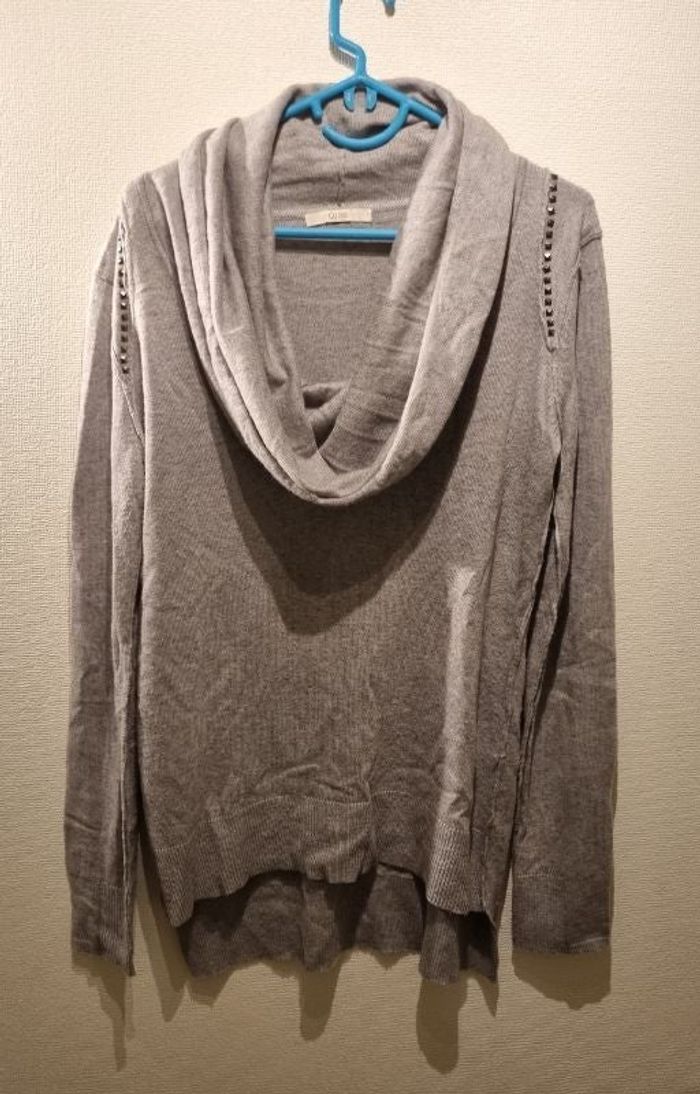 Pull col roulé