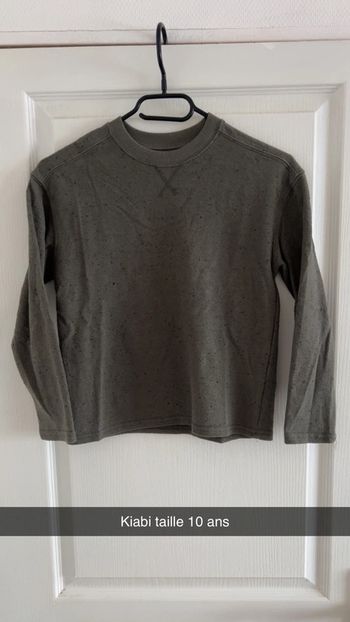 T shirt manche longue kaki