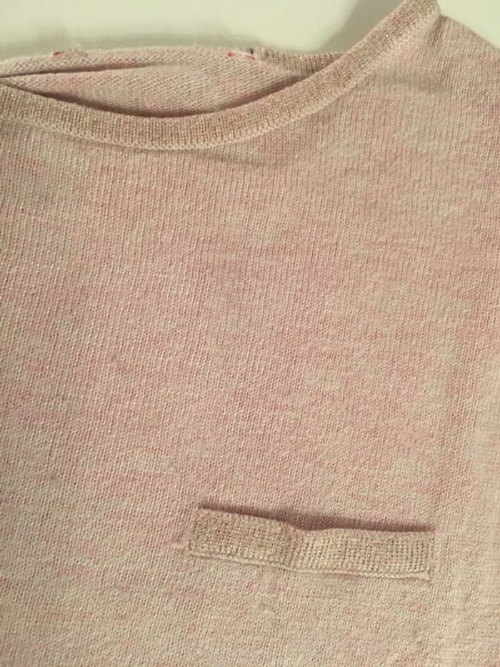 Pull rose à paillettes - photo numéro 2