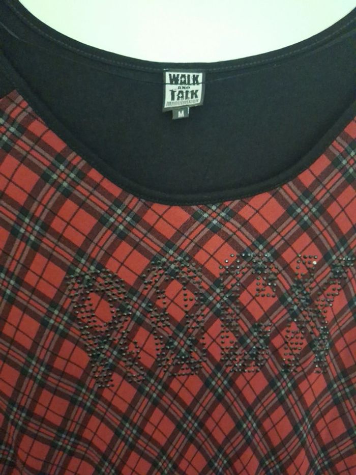 Robe noire à carreaux neuve - photo numéro 2