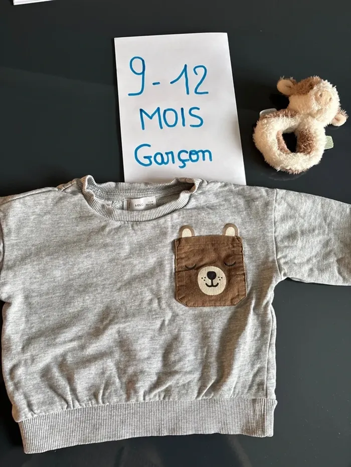 Sweat-shirt poche garçon - photo numéro 2