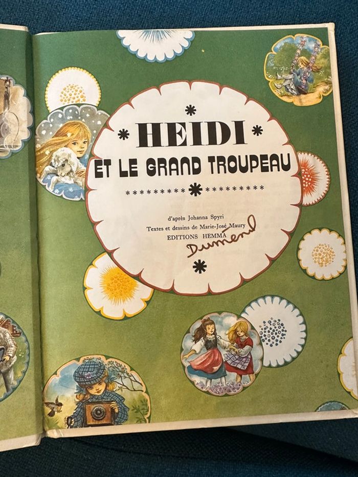 Livre ancien Hemma collection primevère Heidi et le grand troupeau album - photo numéro 3