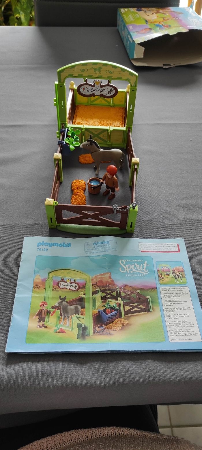 (C30) Playmobil 70120 Spirit - la mèche et Mr carotte avec box