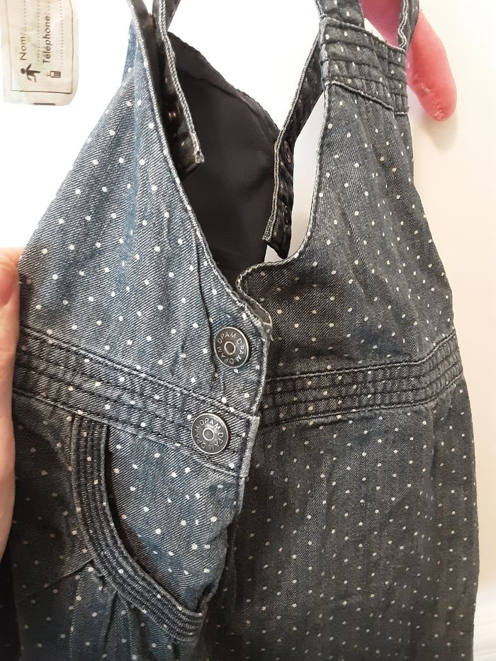 Ensemble 18 mois gilet et robe en  jeans - photo numéro 3