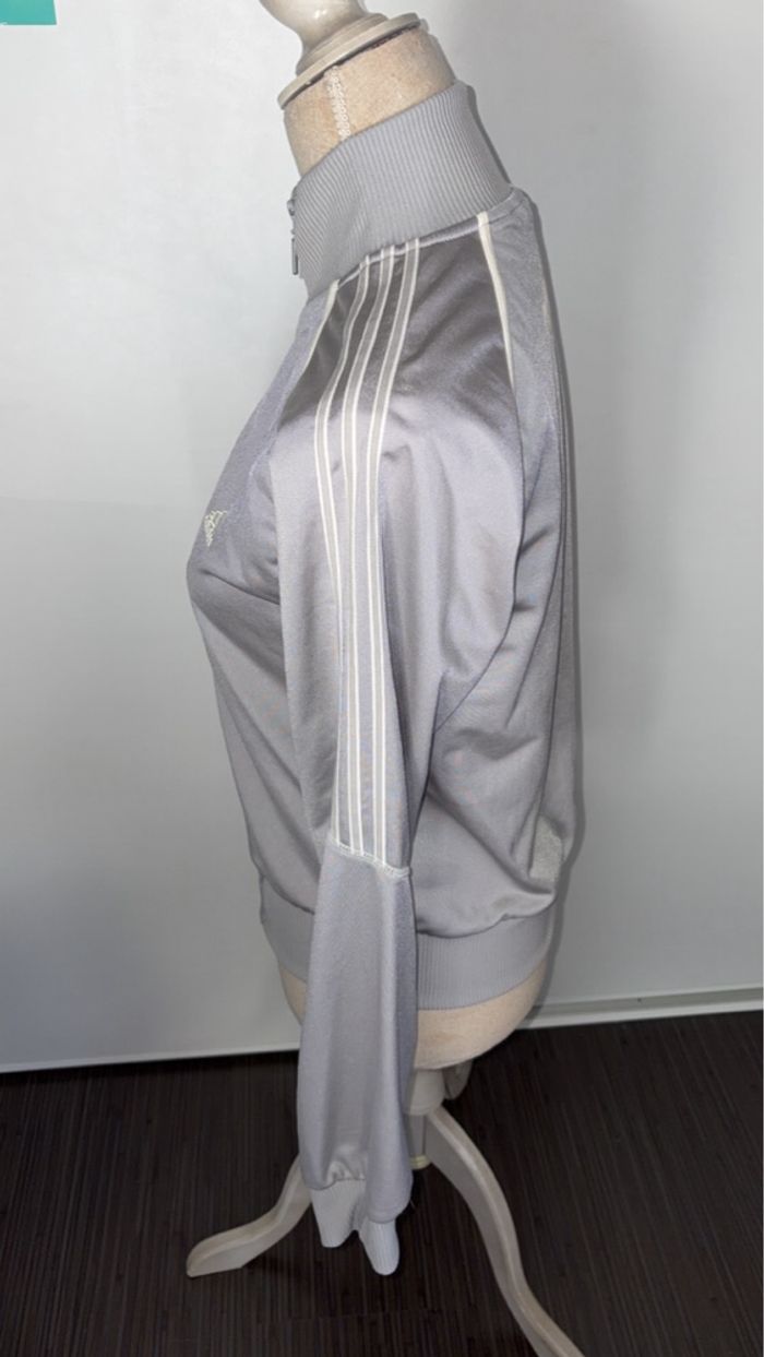 Adidas - Veste de sport vintage - Taille 14A/XS - Gris perle - photo numéro 2