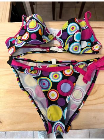 Maillot de bain 2 pièces Rose Pomme – Taille 2 – Parfait état