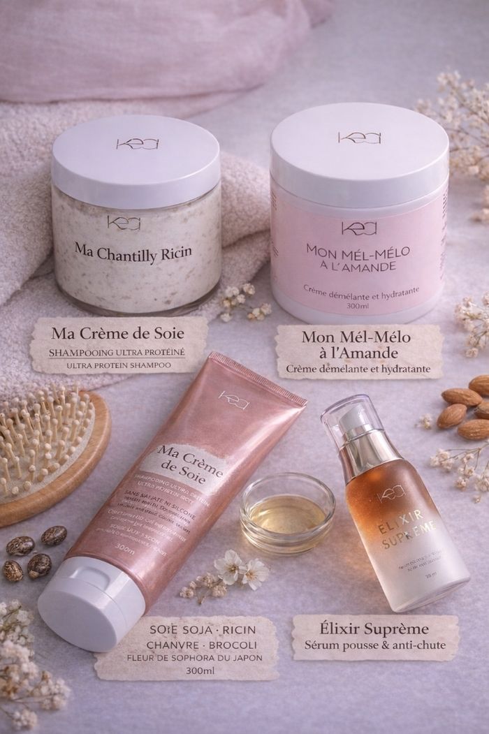 Routine chute de cheveux Kea