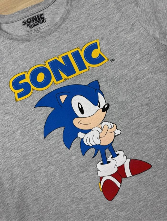 T-shirt gris manches courtes Sonic The Hedgehog taille XL - photo numéro 4