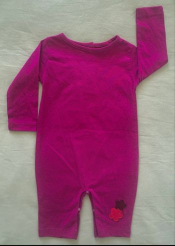 Combinaison bébé fuchsia manches longues 3 mois Tissaia
