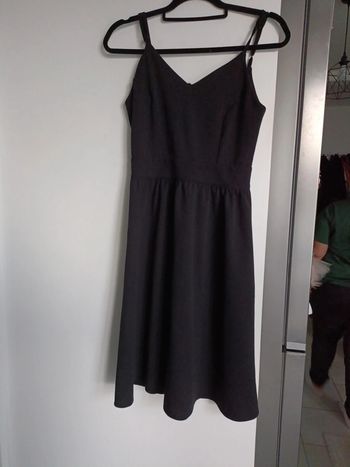Robe midi noire bretelles dos nu élégante Gémo – Taille 36
