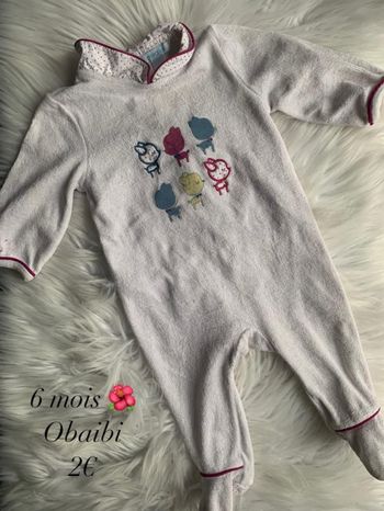 Pyjama 🌺 6 mois 🌺 Obaibi