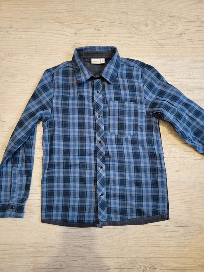 Chemise manches longues carreaux