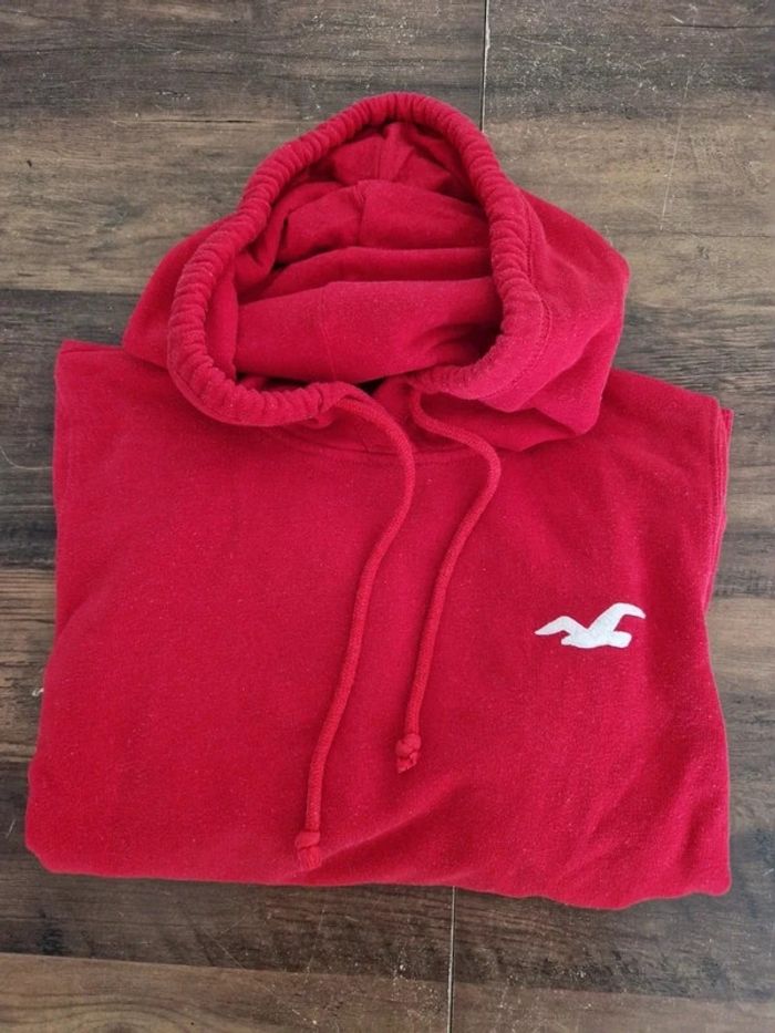 Pull capuche rouge Tommy Hilfiger taille S