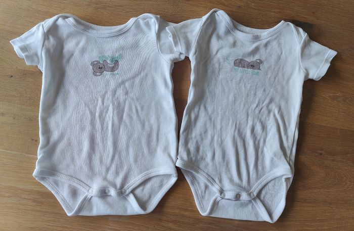 Lot de 2 bodys manches courtes