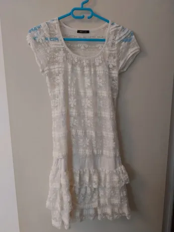 Robe dentelle blanche Morgan