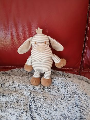 Doudou Petit Chien avec rayures *Filantex