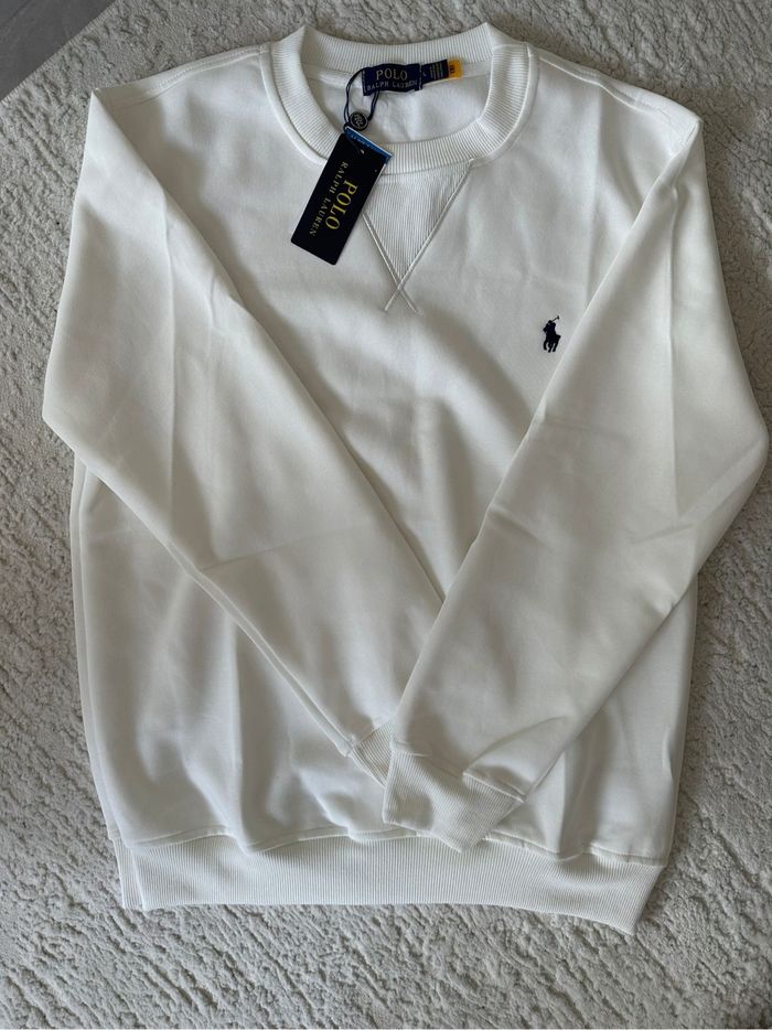 Pull Ralph Lauren blanc taille L