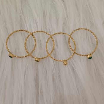 Bague zag en acier inoxydable taille 57