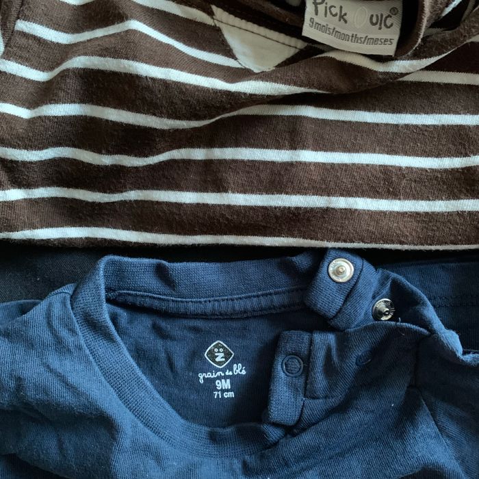 Lot t-shirt manches longues 10+2 gratuits 9 mois - photo numéro 4