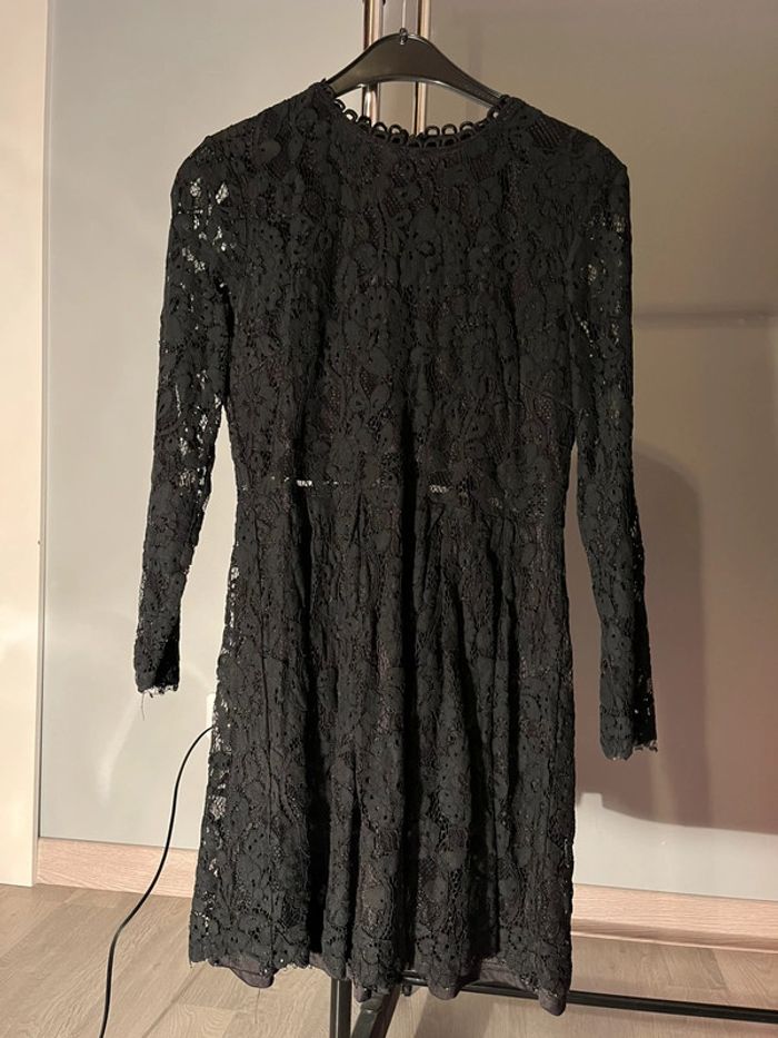 Robe noire dentelle manches longues Shein M très bon état🖤 - photo numéro 4