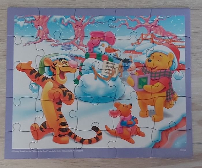 2  puzzles 25 pièces - Winnie l'ourson - MB - photo numéro 3
