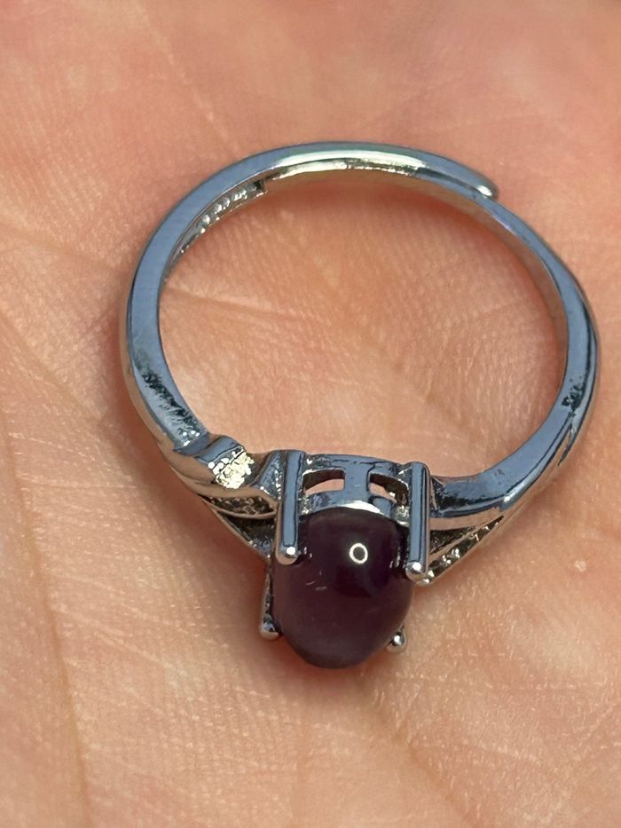 Bague réglable en Améthyste – Sérénité et intuition - photo numéro 8