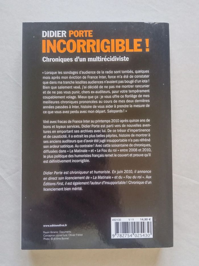 Incorrigible ! Chroniques d'un multirécidiviste - photo numéro 5