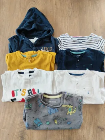 Lot de 7 pollo-pull bébé 6 mois