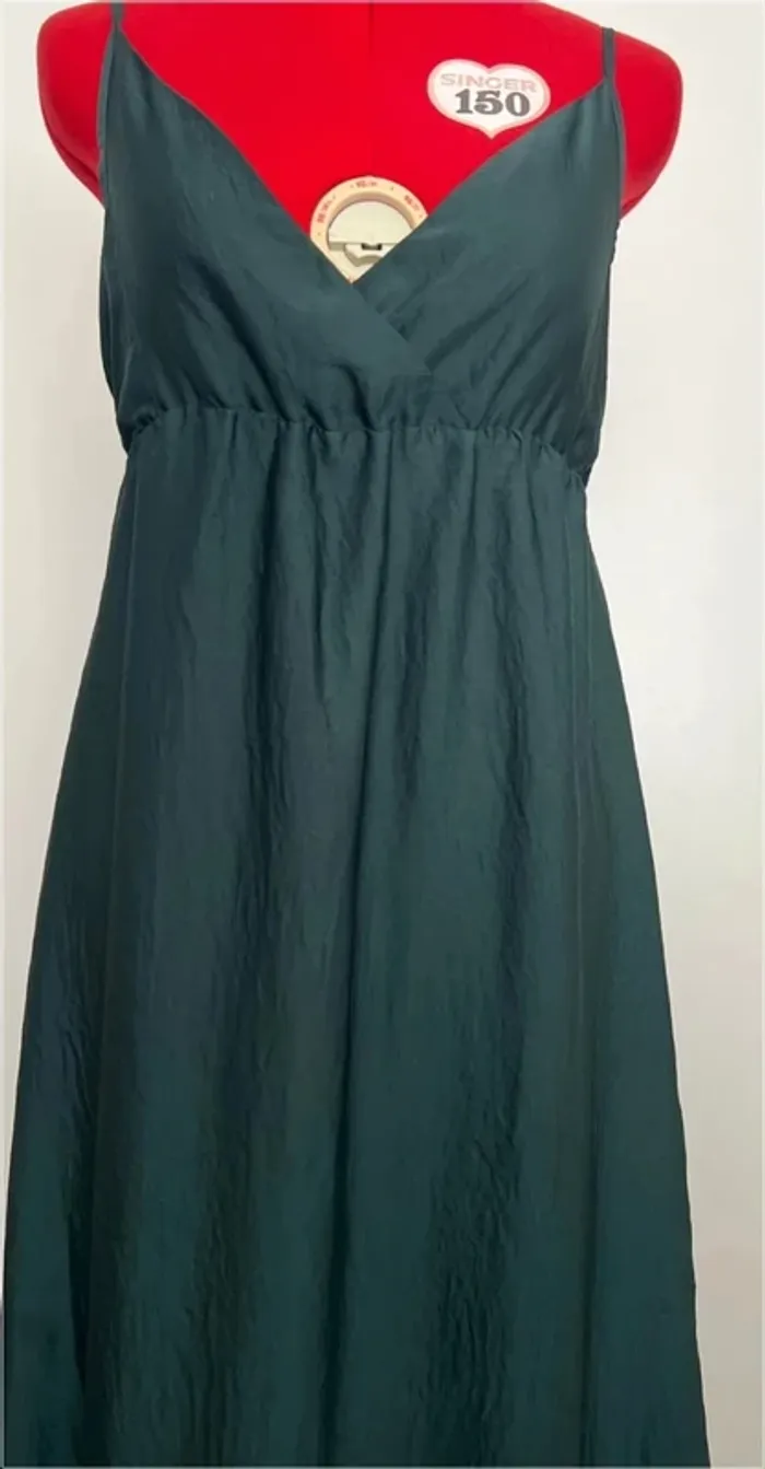 Robe longue vert foncé Nafnaf - photo numéro 3