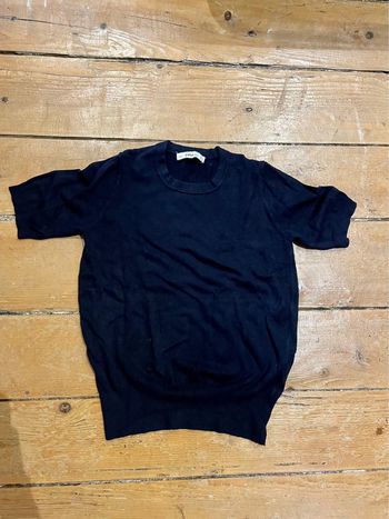 Tee shirt zara bleu marine