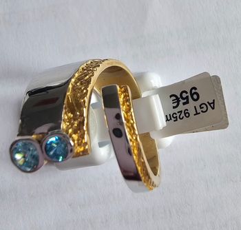 Bague  en argent 925 mil, neuf  avec étiquette, taille  57