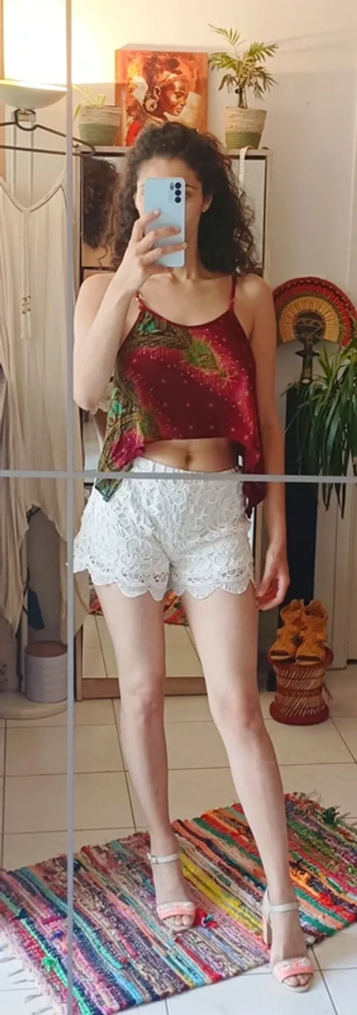 Short blanc en dentelle - photo numéro 2