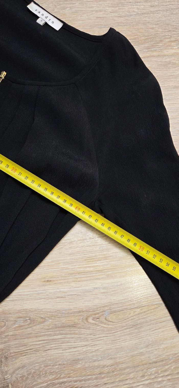 Robe Sandro taille 2 noir en très bon état - photo numéro 8