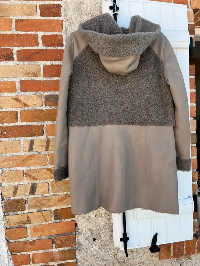 Manteau bi matière - photo numéro 3