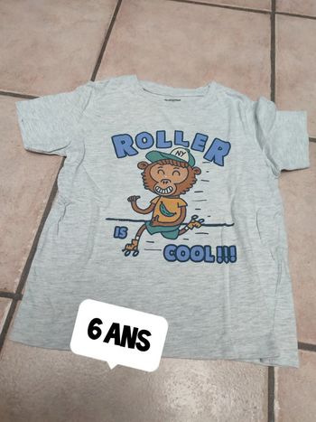 T-shirt singe en roller