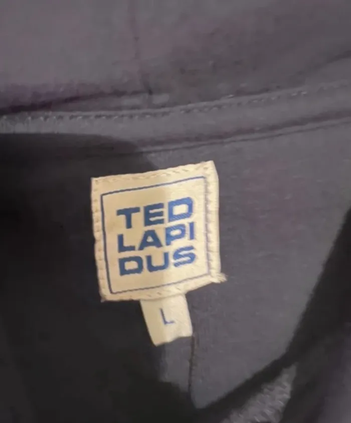Sweat Ted Lapidus bleu marine capuche - Taille L - photo numéro 4