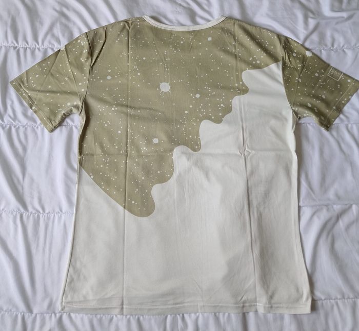 T shirt imprimé blanc et vert taille L - photo numéro 2
