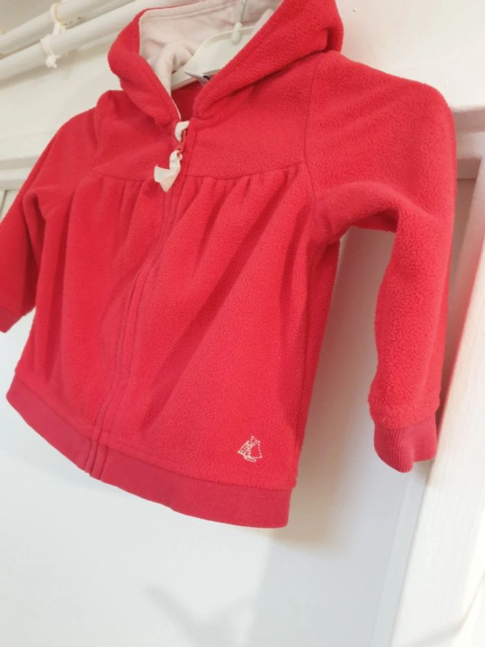 Gilet Cardigan veste polaire coton Petit Bateau 18 mois