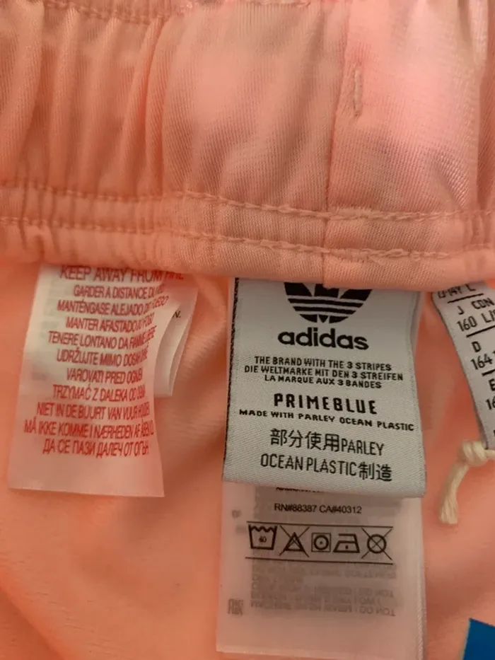 Jogging rose saumon adidas vintage taille 164cm XS-S - photo numéro 4