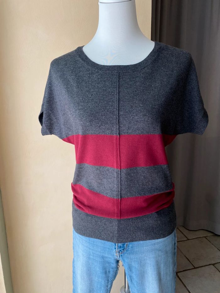 Top manches courtes en maille rayé Mexx S - photo numéro 5