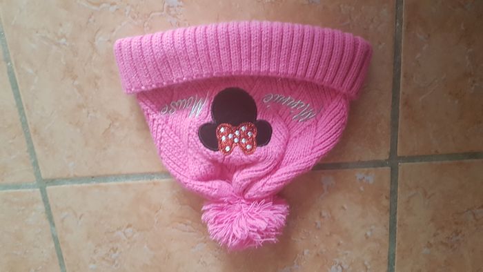 Bonnet Minnie fille 5-6 ans rose Disney - photo numéro 2