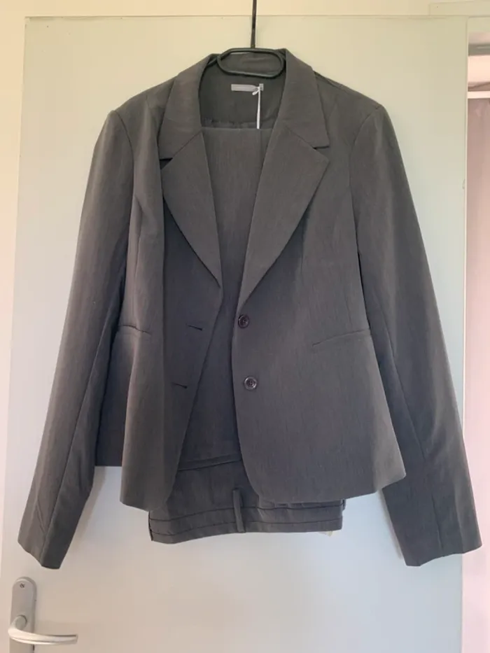 Ensemble tailleur gris femme 3 suisses (veste et pantalon) - photo numéro 13