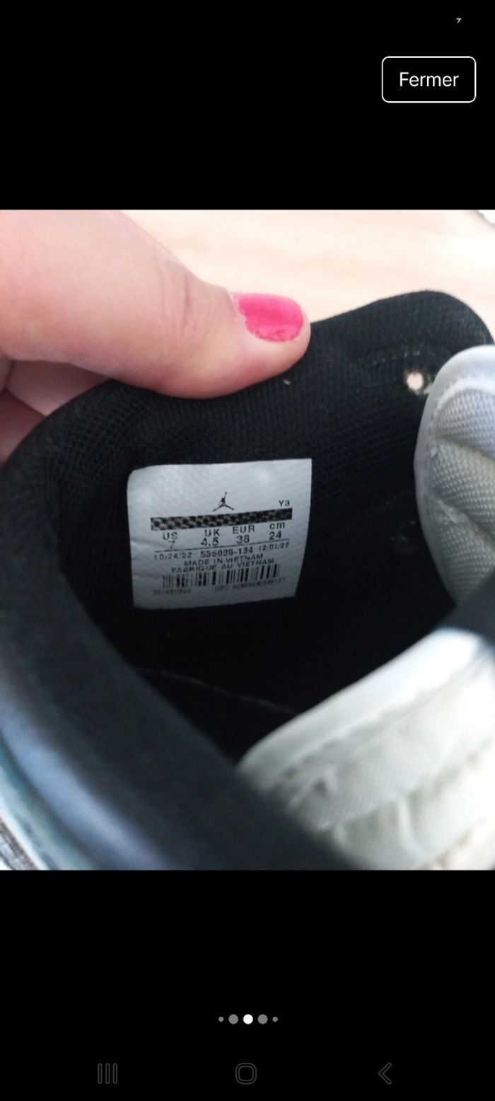 Jordan bleu et blanche taille 38 mixte - photo numéro 6