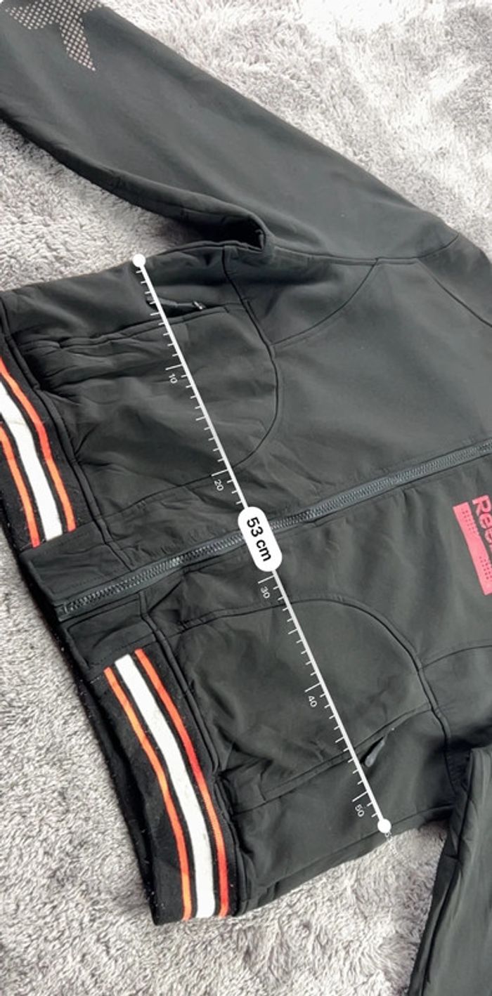 Veste Teddy Reebok Noire et Rose – Taille XL - photo numéro 4