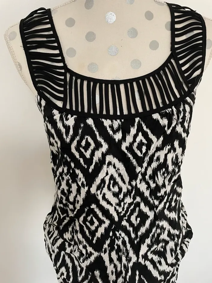 Robe motifs noir et blanc 36 meuf - photo numéro 2