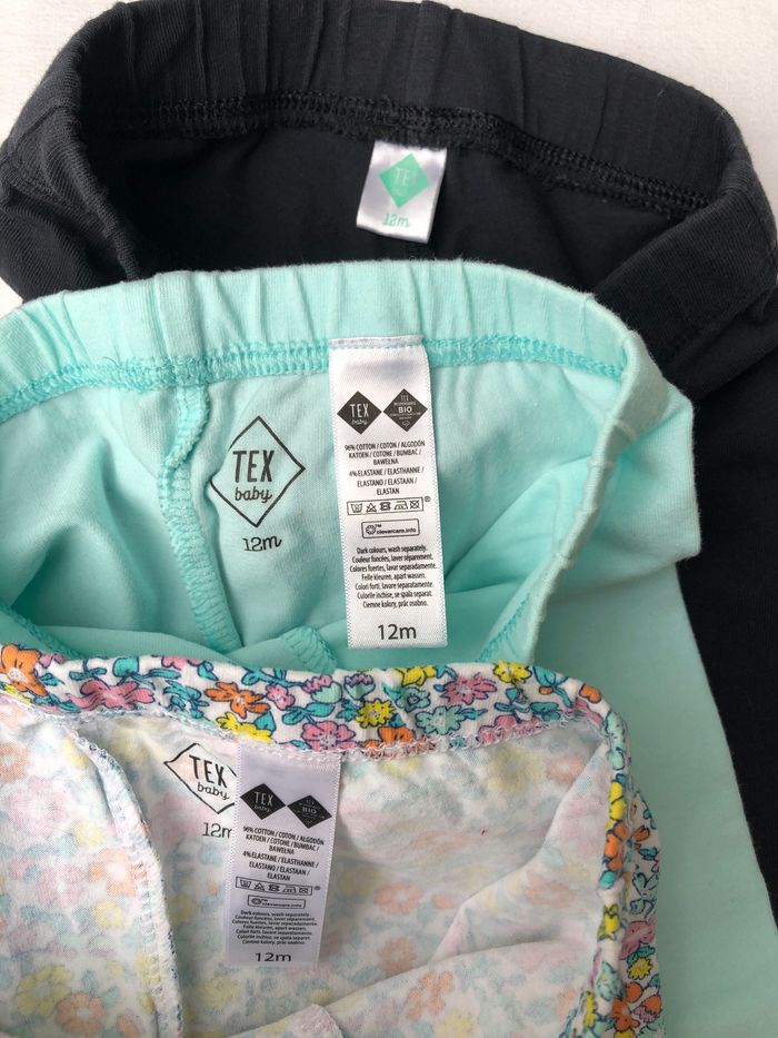 Lot de 3 leggings Tex 12 mois - photo numéro 2
