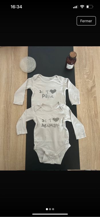 Lot 2 bodies trop mignon