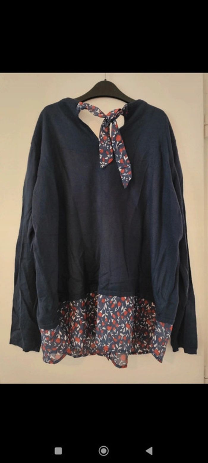 Pull chemise bimatière taille 46/48 Blancheporte - photo numéro 2